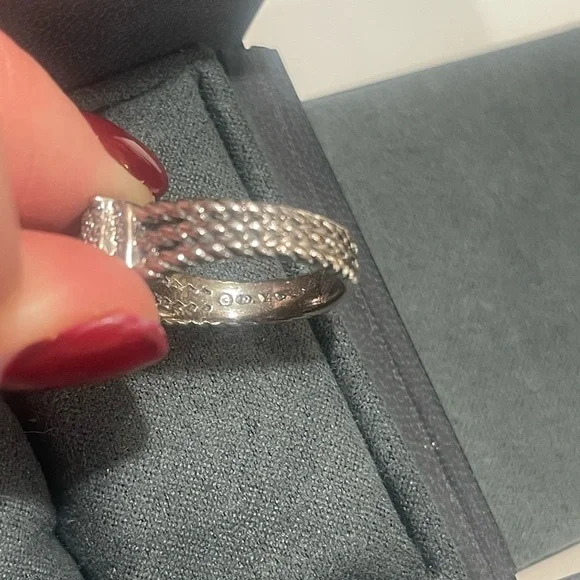 David Yurman 925 Sterling Silver Petite Wheaton Ring